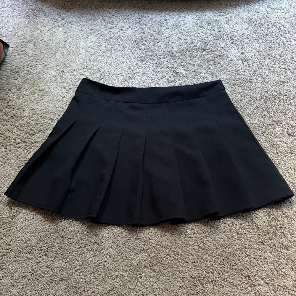 Pleated mini skort